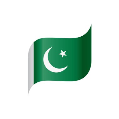 Pakistan bayrağı, vektör çizim