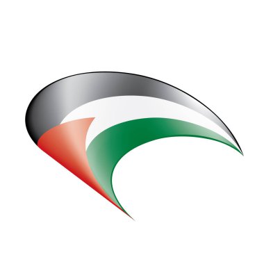 Palestine bayrak, vektör çizim