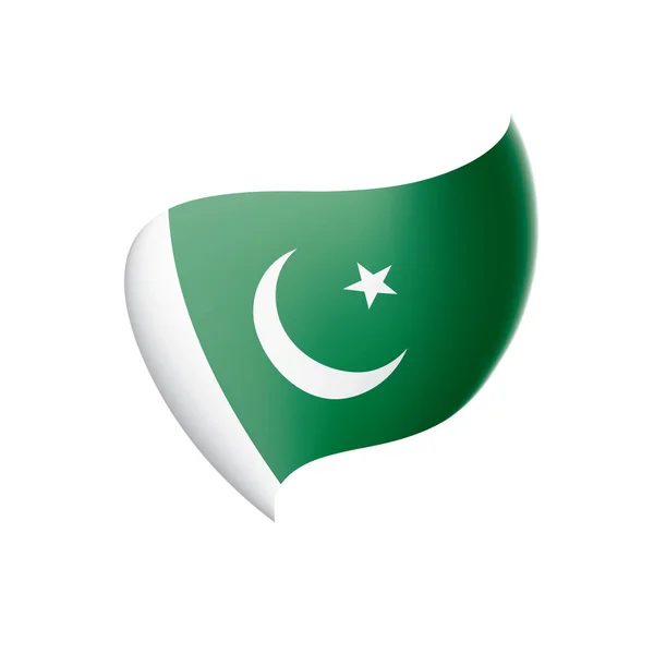 巴基斯坦旗子, 媒介例证 — 图库矢量图片