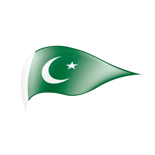 Pakistan flagga, vektorillustration — Stock vektor