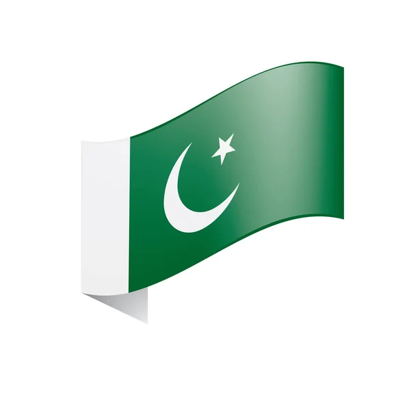 Bandeira do Paquistão, ilustração vetorial — Vetor de Stock