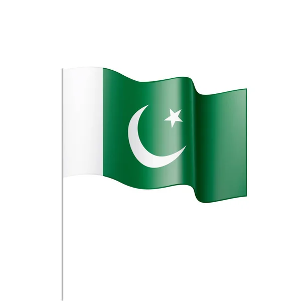 Pakistan flag, vector illustration — Stock Vector