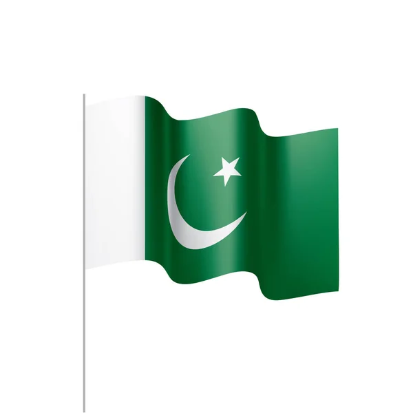 Bandera de Pakistán, ilustración vectorial — Vector de stock