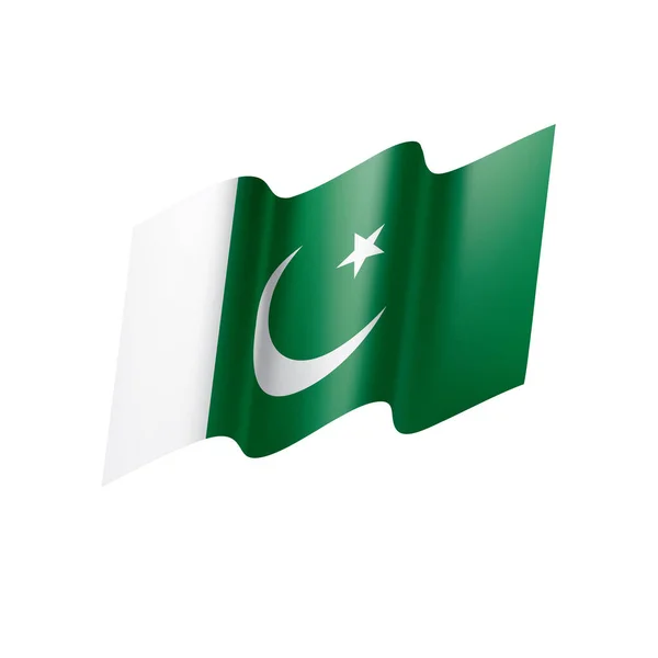 Pakistan flagga, vektorillustration — Stock vektor