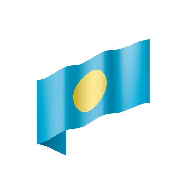 Palau flag, vector illustration — Stock Vector