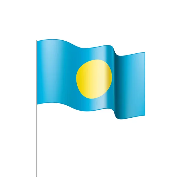 Palau flag, vector illustration — Stock Vector