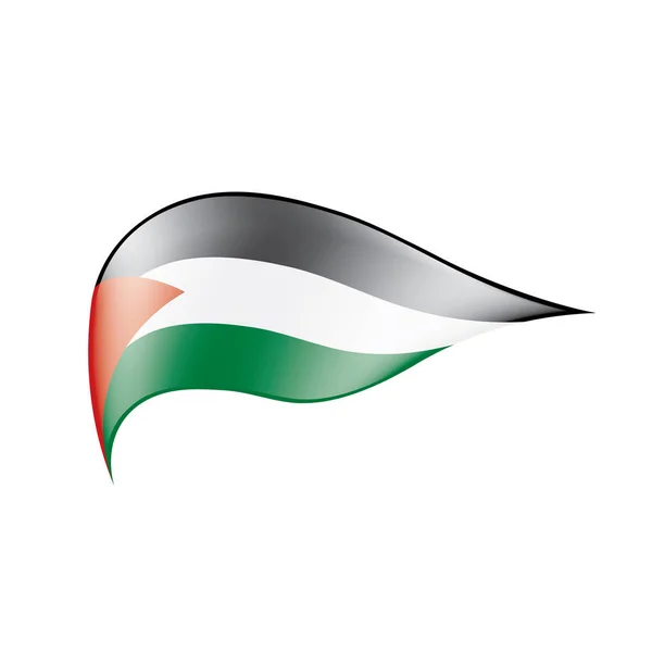 Drapeau palestinien, illustration vectorielle — Image vectorielle