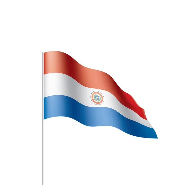 Vlag van Paraguay, vectorillustratie — Stockvector