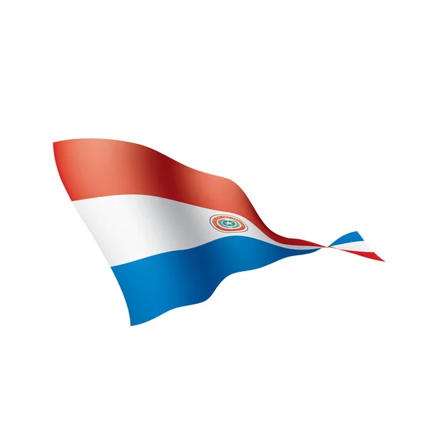 Vlag van Paraguay, vectorillustratie — Stockvector