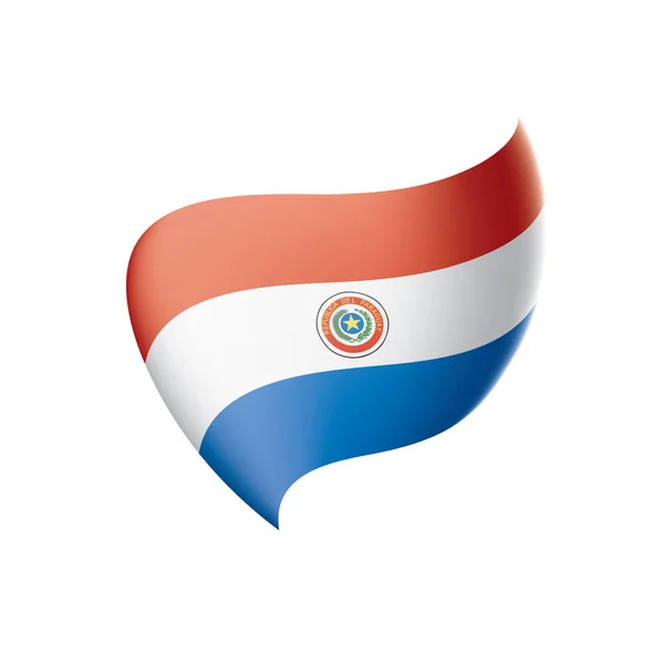 Bandera de Paraguay, vector de ilustración — Vector de stock