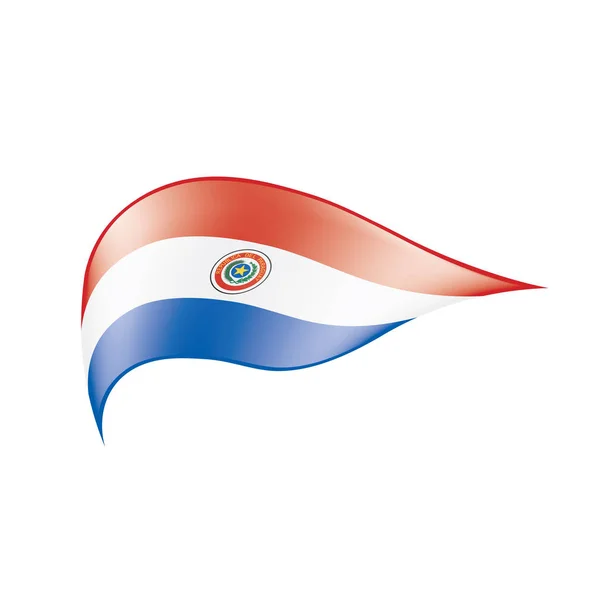 Vlajka Paraguaye, vektorové ilustrace — Stockový vektor