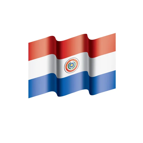 Drapeau du Paraguay, illustration vectorielle — Image vectorielle