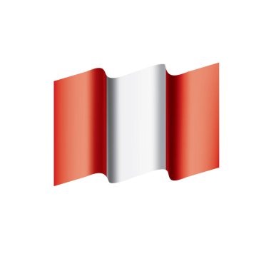 Peru bayrağı, vektör çizim