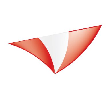 Peru bayrağı, vektör çizim