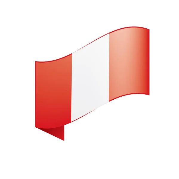Flaga Peru, ilustracji wektorowych — Wektor stockowy