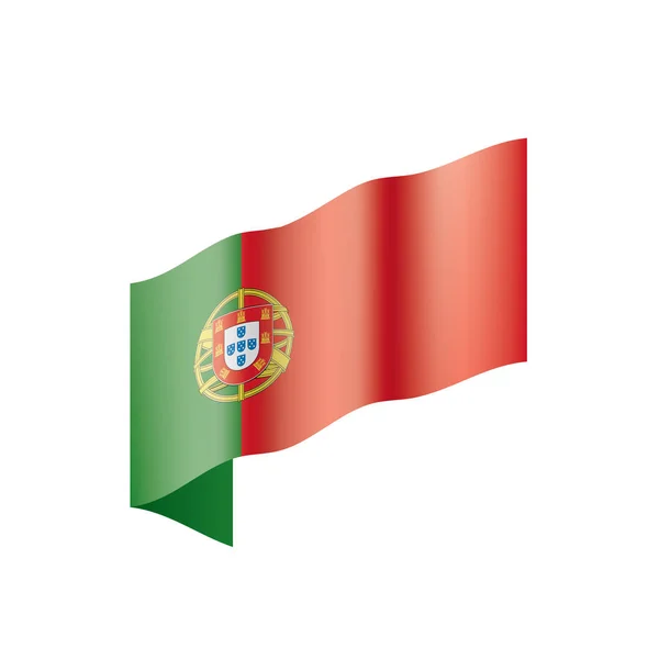 Portugal vlag, vector illustratie — Stockvector