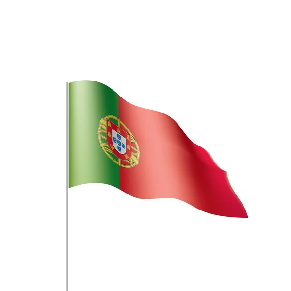 Portugiesische Flagge, Vektorillustration — Stockvektor