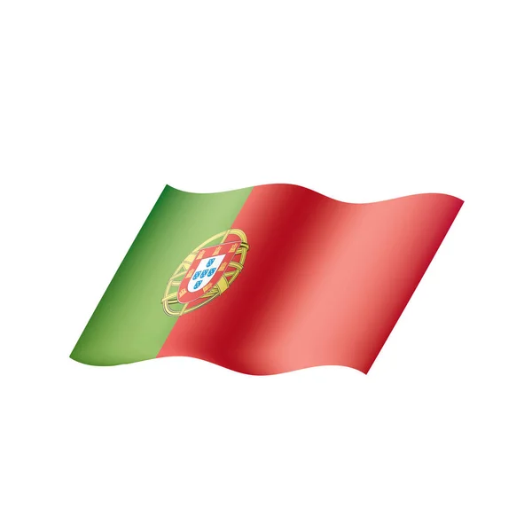 ポルトガル国旗ベクトルイラスト — ストックベクタ