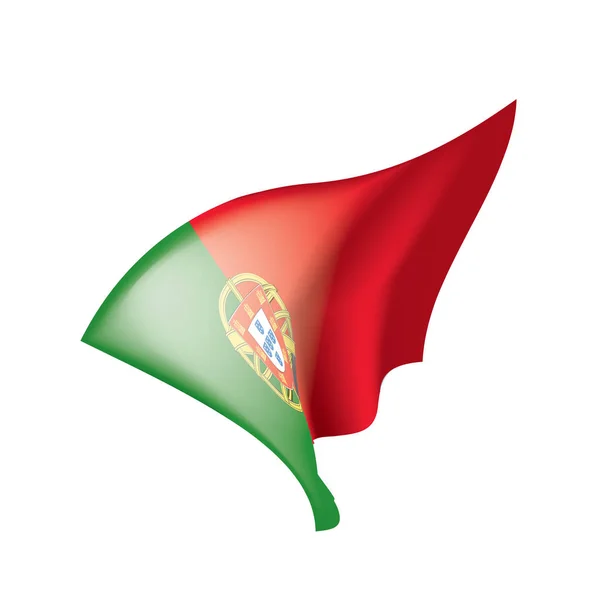 Portugal vlag, vector illustratie — Stockvector