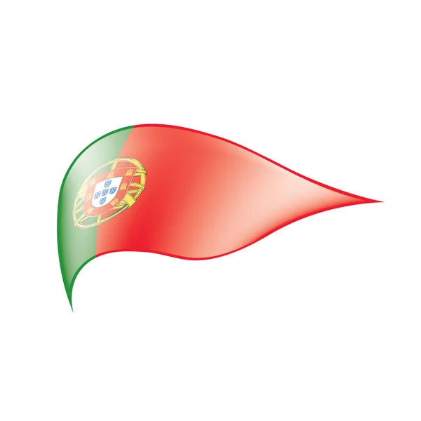 Portugalska flaga, ilustracja wektora — Wektor stockowy