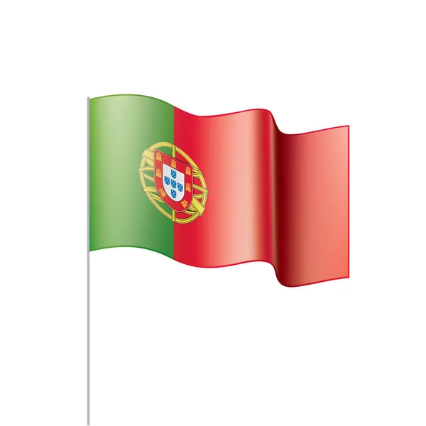 Portugal vlag, vector illustratie — Stockvector