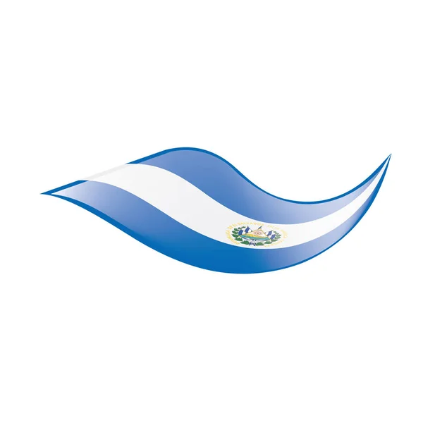 Bandera de Salvador, ilustración vectorial — Archivo Imágenes Vectoriales