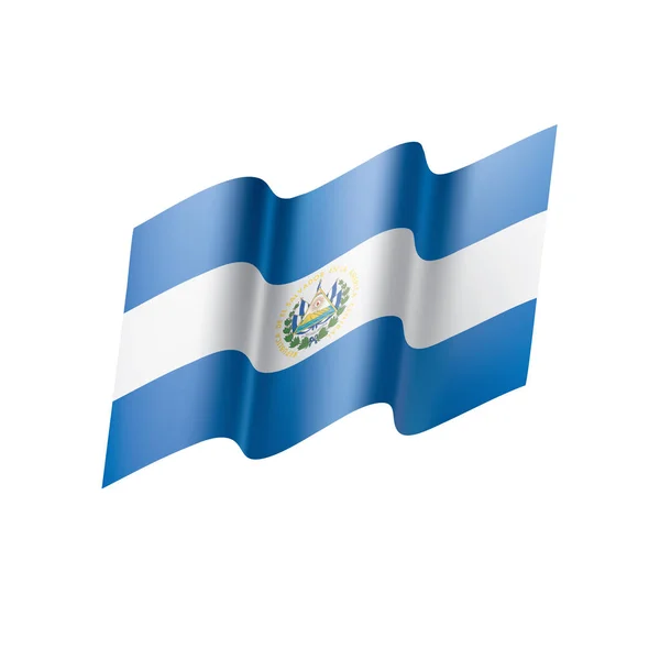 Bandera de Salvador, ilustración vectorial — Vector de stock