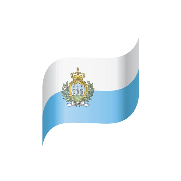 Σαν Μαρίνο σημαία, εικονογράφηση διάνυσμα — Διανυσματικό Αρχείο