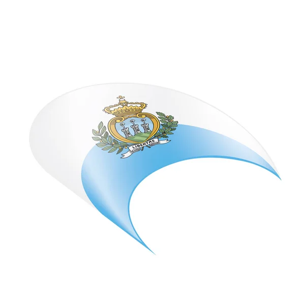 Σαν Μαρίνο σημαία, εικονογράφηση διάνυσμα — Διανυσματικό Αρχείο
