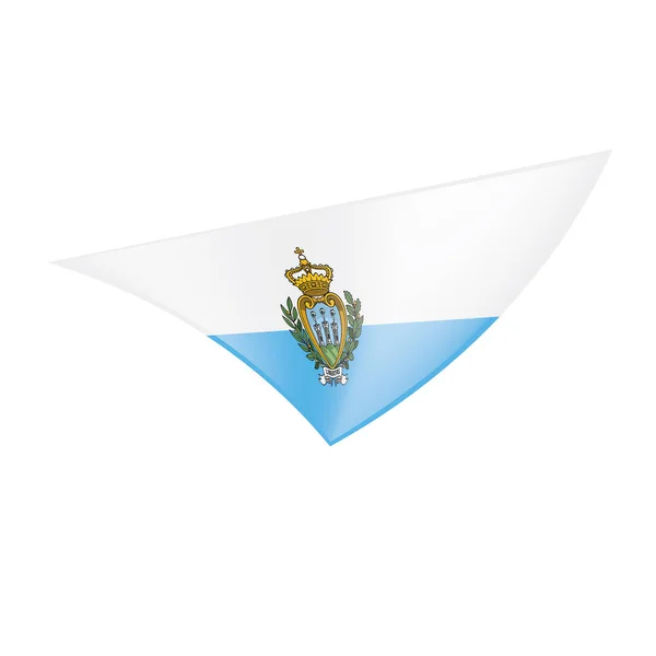 Bandeira de San Marino, ilustração vetorial — Vetor de Stock