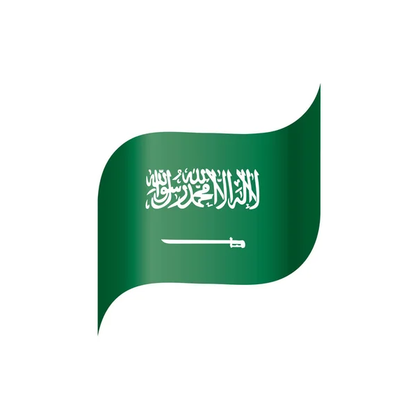 Bandera de Arabia Saudita, ilustración vectorial — Vector de stock