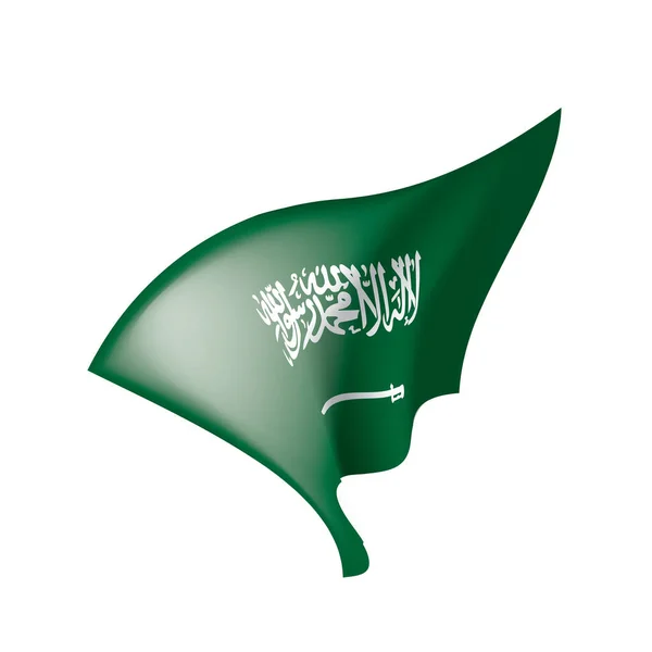 Suudi Arabistan bayrağı, vektör çizim — Stok Vektör