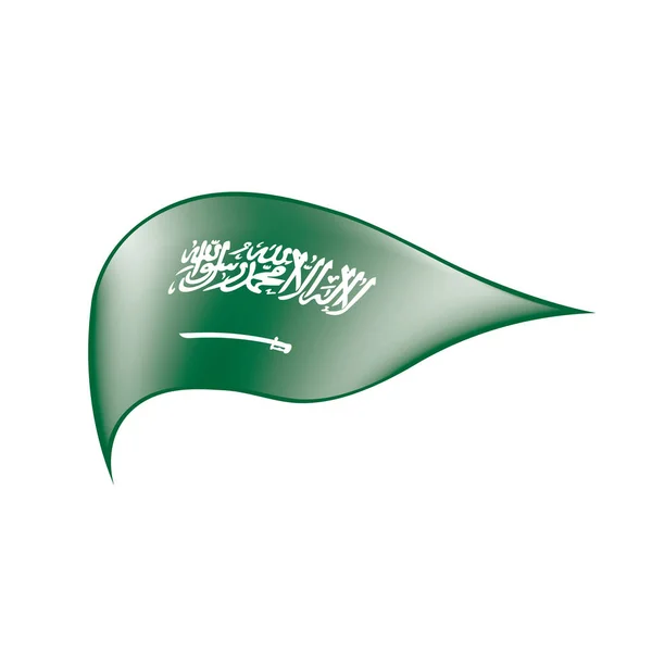 サウジアラビアの国旗、ベクトル イラスト — ストックベクタ