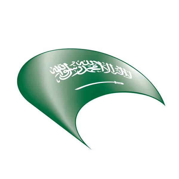 Bandera de Arabia Saudita, ilustración vectorial — Vector de stock