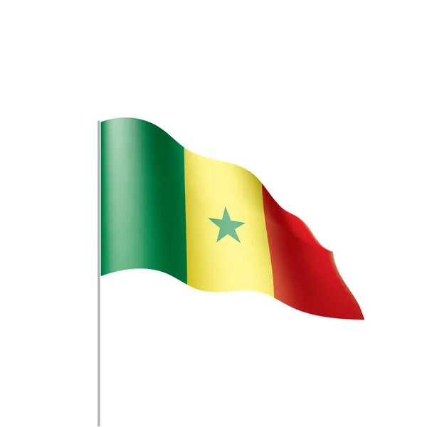 Σημαία Σενεγάλης, εικονογράφηση φορέα — Διανυσματικό Αρχείο