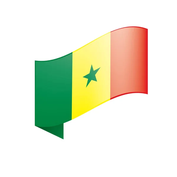 Σημαία Σενεγάλης, εικονογράφηση φορέα — Διανυσματικό Αρχείο
