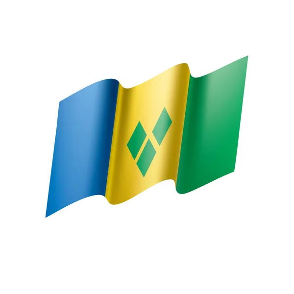 Svatý Vincenc a vlajka Grenadin — Stockový vektor
