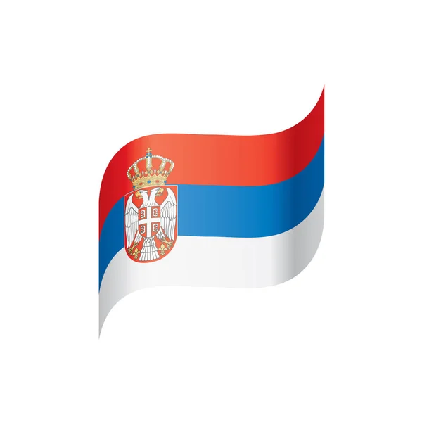 Serbia flag, vector illustration — Stock Vector