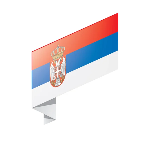 Serbia flag, vector illustration — Stock Vector