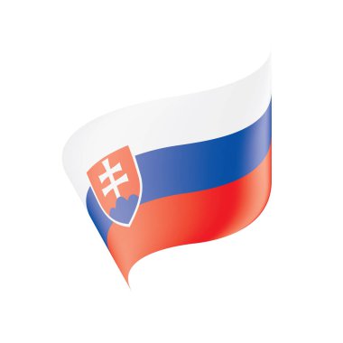 Slovakya bayrağı, vektör çizim