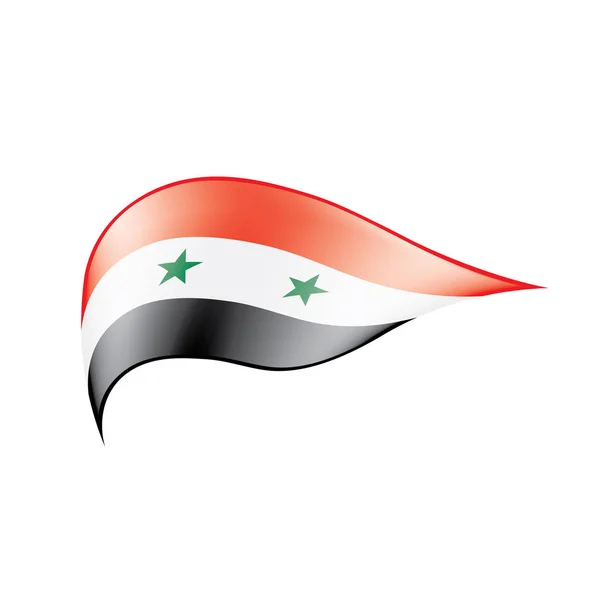 Syrien-Flagge, Vektorillustration — Stockvektor