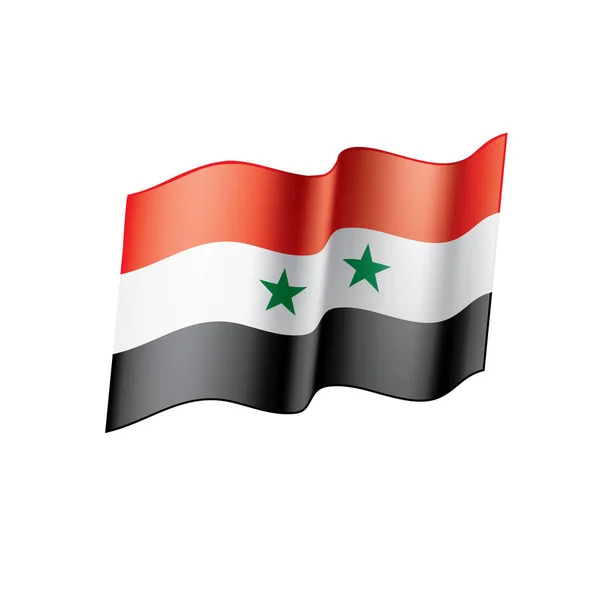 Drapeau de Syrie, illustration vectorielle — Image vectorielle