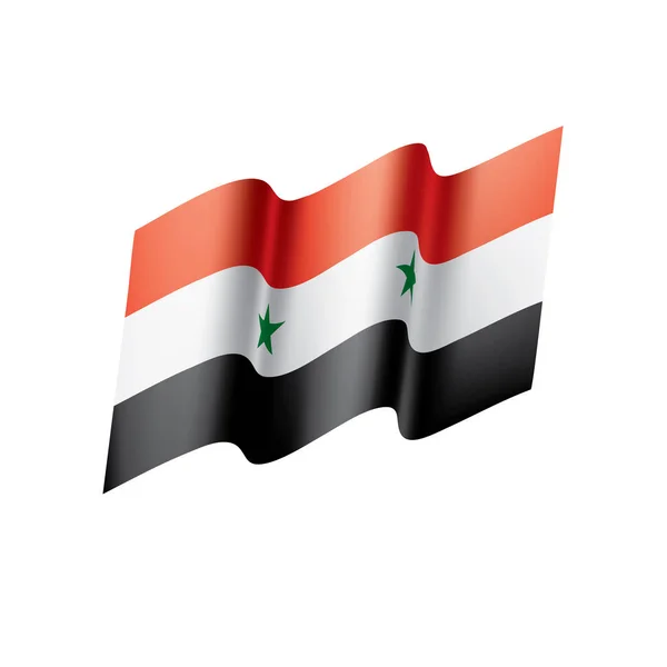 Syriske flag, vektorillustration – Stock-vektor