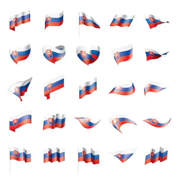 Slovakiet flag, vektor illustration – Stock-vektor