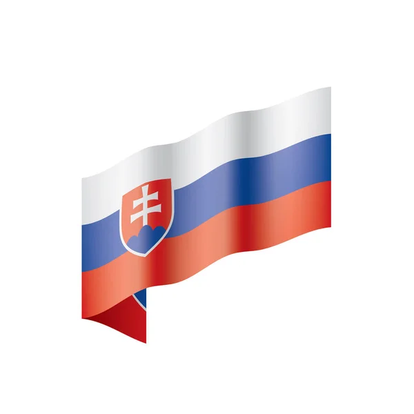 Bandeira da Eslováquia, ilustração vetorial — Vetor de Stock