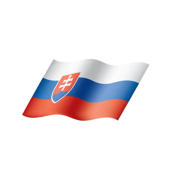 Vlag van Slowakije, vectorillustratie — Stockvector