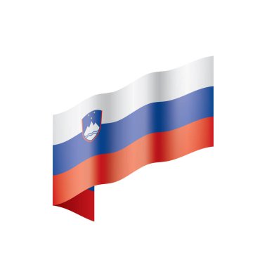 Slovenya bayrağı, vektör çizim