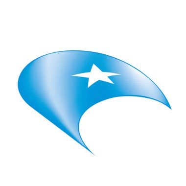 Somali bayrağı, vektör çizim