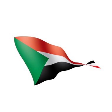 Sudan bayrağı, vektör illüstrasyonu