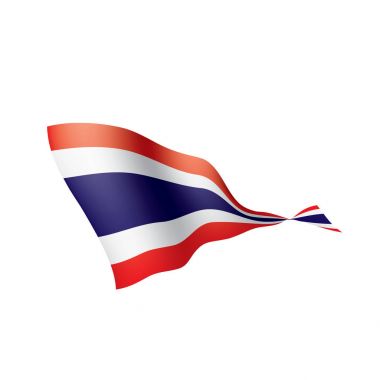 Tayland bayrağı, vektör çizim